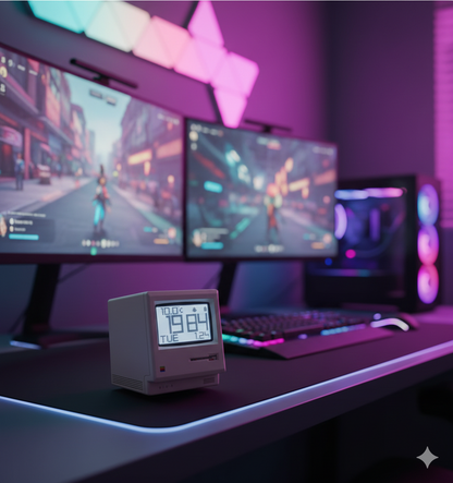 Maclock Retro Alarm Clock – 1984 Mini Macintosh Desk Clock (Pakistan)