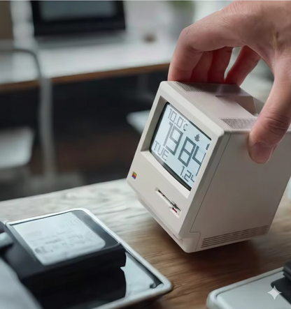 Maclock Retro Alarm Clock – 1984 Mini Macintosh Desk Clock (Pakistan)