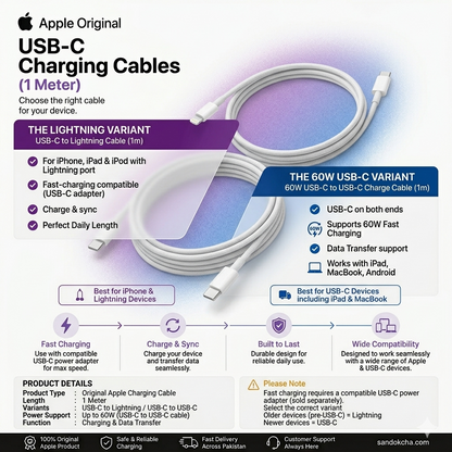 Apple Original USB-C Charging Cable (1m)