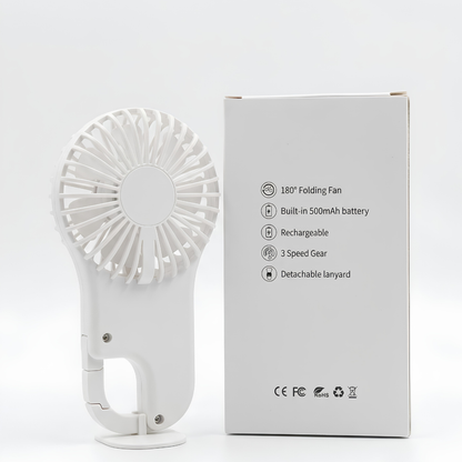 Handheld Portable Fan –  Marriott Bonvoy  - 3-Speed, USB Rechargeable