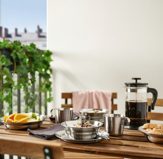 IKEA: GRILLTIDER Mug, stainless steel , 2 pack