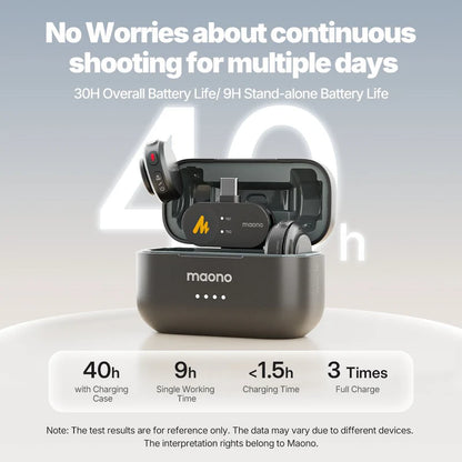 Maono Wave T5 Wireless Microphone - Cameras - USB-C & Lightning