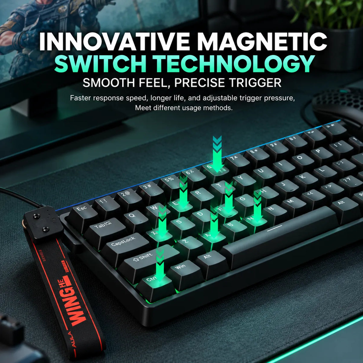 Aula WIN60 HE Wired Gaming Keyboard