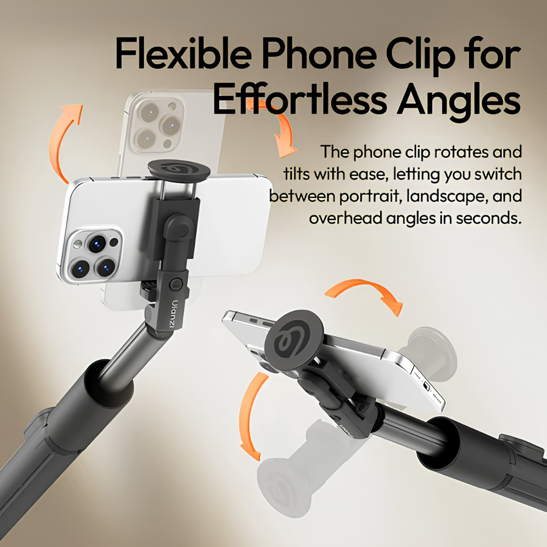 OneTap Auto Pop-Up Selfie Stick & Tripod (Ulanzi MT86) — Bluetooth Remote