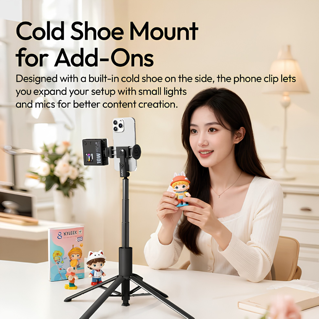 OneTap Auto Pop-Up Selfie Stick & Tripod (Ulanzi MT86) — Bluetooth Remote