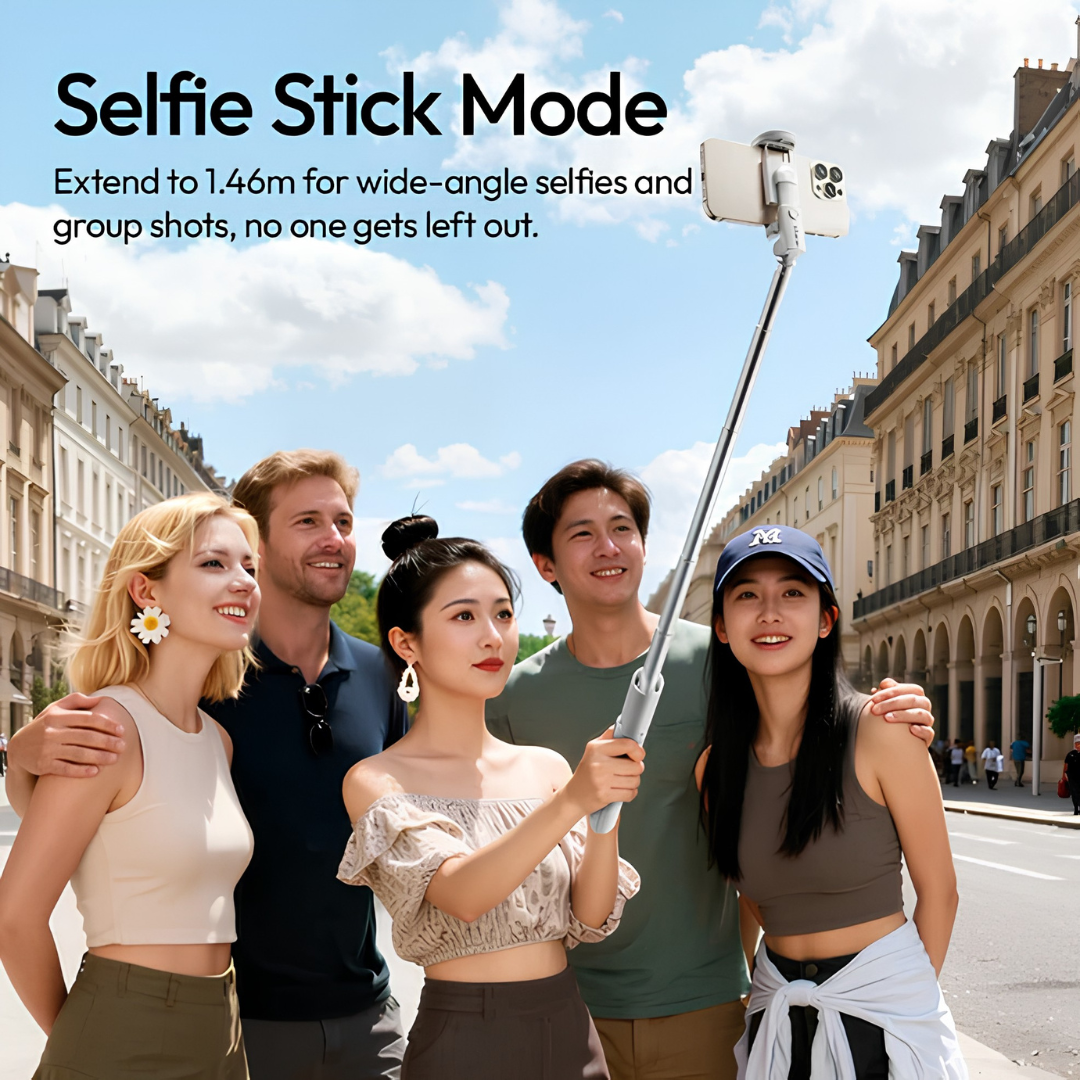 OneTap Auto Pop-Up Selfie Stick & Tripod (Ulanzi MT86) — Bluetooth Remote