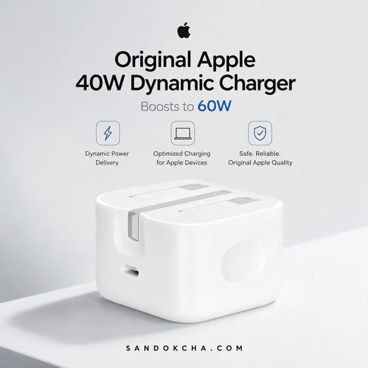 Original Apple 40W Dynamic Charger – Boosts to 60W