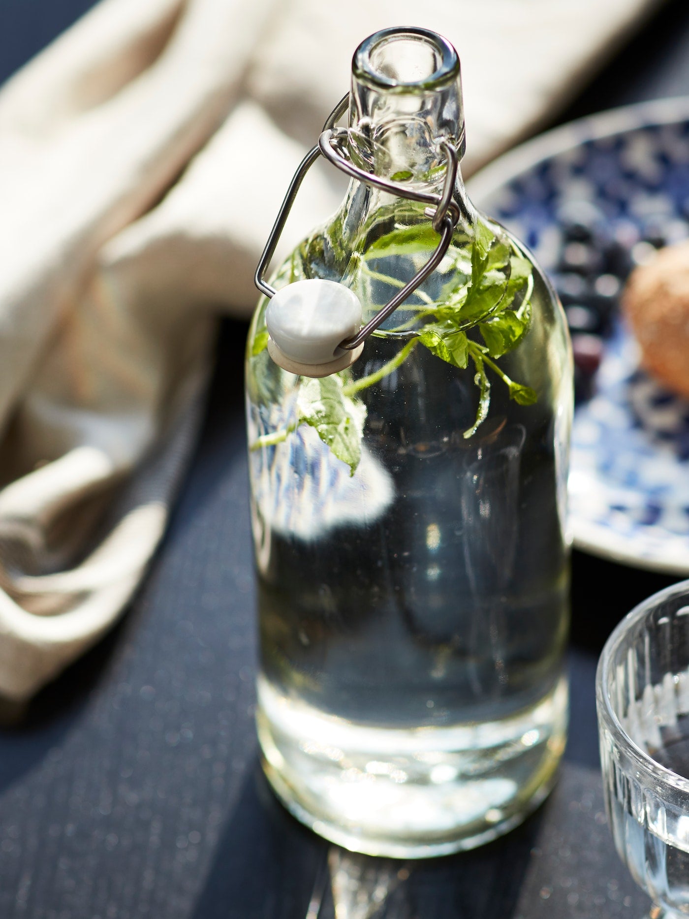 IKEA KORKEN Bottle with Stopper – Clear Glass, 1L