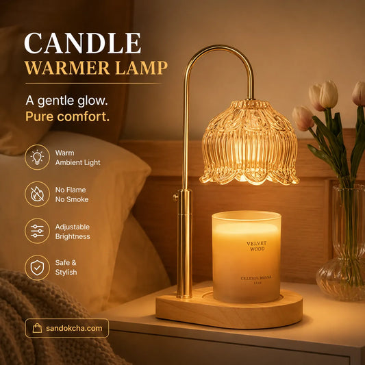 Candle Warmer Lamp Pakistan – No-Flame Electric Candle Melter with Timer | Sandokcha