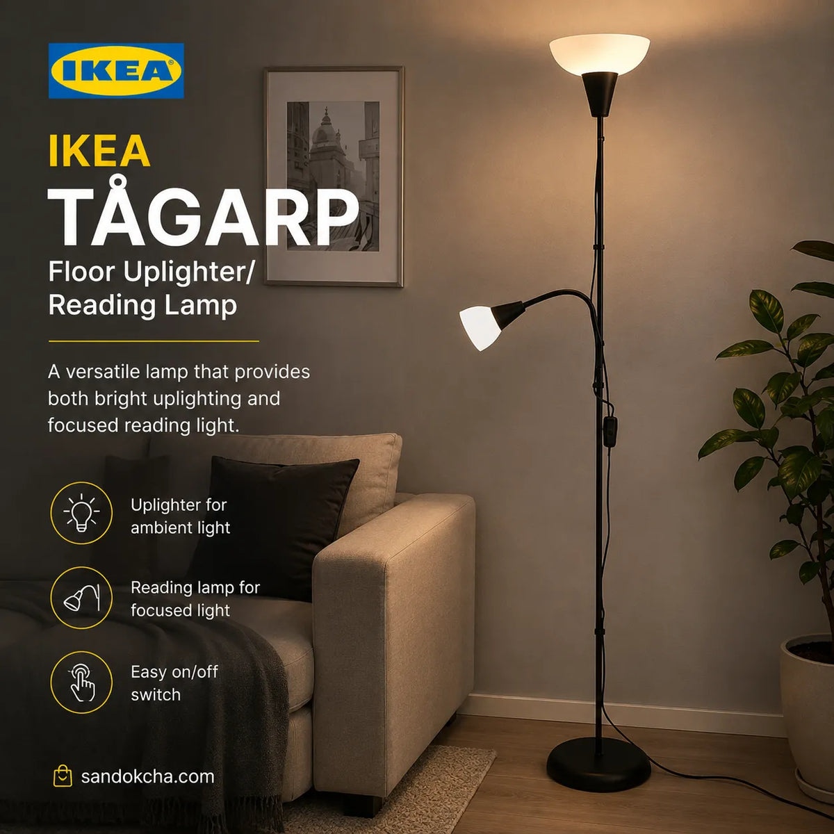 IKEA TÅGARP Floor Lamp