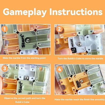 3D Maze Cube Ball Puzzle – Brain Teaser Educational Toy for Kids & Adults | Durable Labyrinth Game Gift