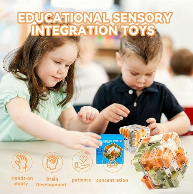 3D Maze Cube Ball Puzzle – Brain Teaser Educational Toy for Kids & Adults | Durable Labyrinth Game Gift