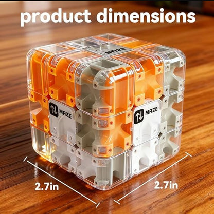 3D Maze Cube Ball Puzzle – Brain Teaser Educational Toy for Kids & Adults | Durable Labyrinth Game Gift