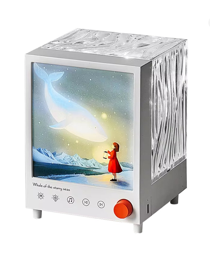 Aurora Box Bluetooth Ambient Night Light – White Noise Speaker & Aurora Projector (Pakistan)