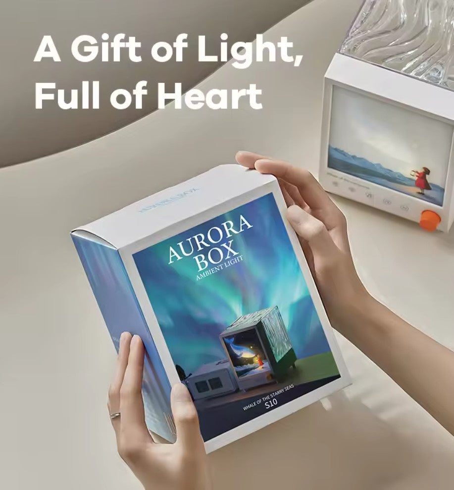 Aurora Box Bluetooth Ambient Night Light – White Noise Speaker & Aurora Projector (Pakistan)
