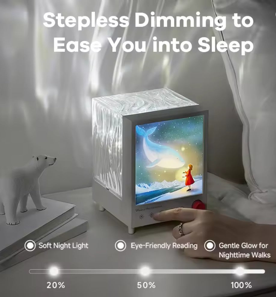 Aurora Box Bluetooth Ambient Night Light – White Noise Speaker & Aurora Projector (Pakistan)