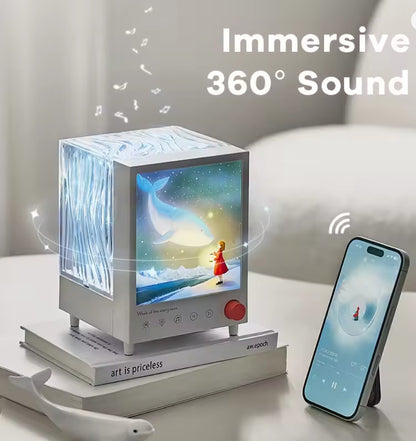 Aurora Box Bluetooth Ambient Night Light – White Noise Speaker & Aurora Projector (Pakistan)