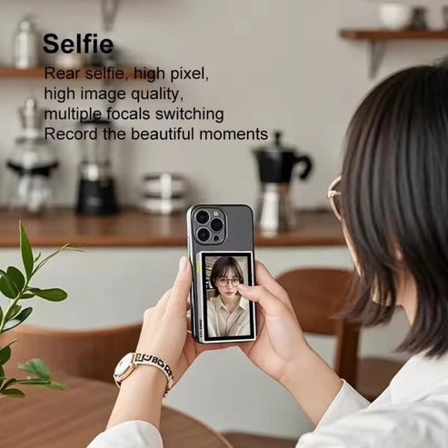 Rear camera selfie using wireless monitor
