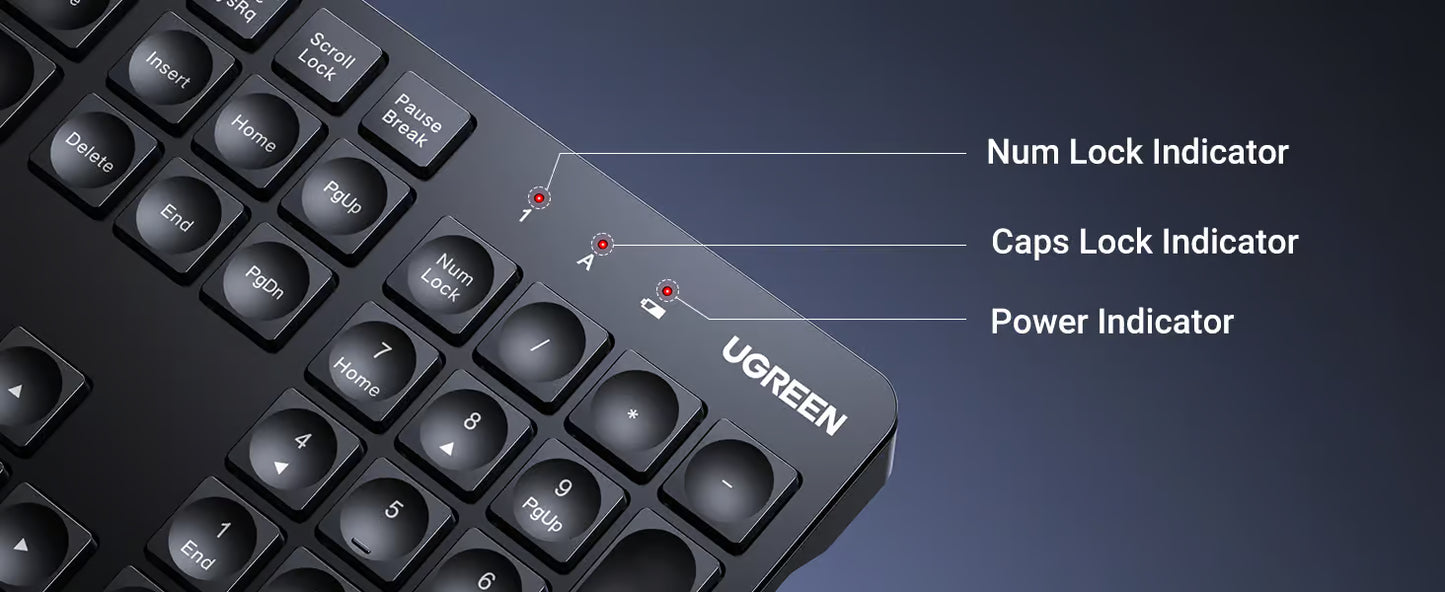 UGREEN Wireless Keyboard + Mouse Combo