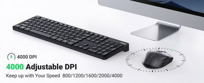UGREEN Wireless Keyboard + Mouse Combo