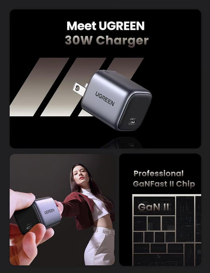 UGREEN Nexode 30W GaN Foldable Fast Charger