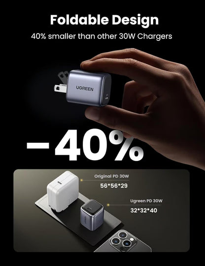 UGREEN Nexode 30W GaN Foldable Fast Charger