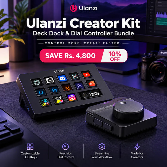 Ulanzi Creator Kit – Deck Dock & Dial Controller Bundle (Save Rs. 4,800)