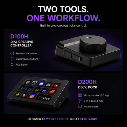 Ulanzi Creator Kit – Deck Dock & Dial Controller Bundle (Save Rs. 4,800)