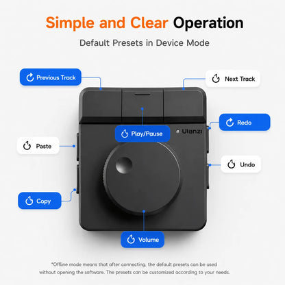 Ulanzi D100H Dial Creative Controller – Wireless Editing Dial