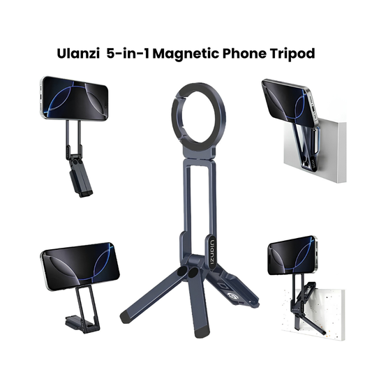 Ulanzi MA38 MagLock Phone Stand – 5-in-1 Magnetic Phone Tripod