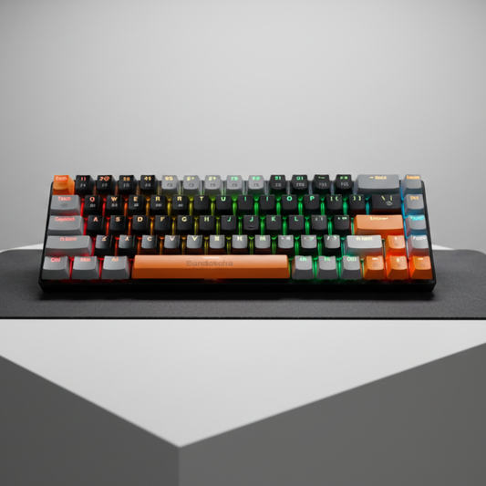 Wireless Mechanical Keyboard for Gaming & Work – Tri-Mode, RGB, Rechargeable