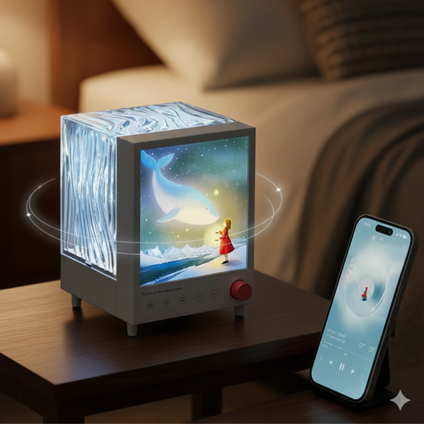 Aurora Box Bluetooth Ambient Night Light – White Noise Speaker & Aurora Projector (Pakistan)