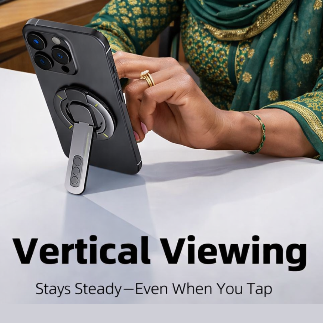 360° Rotating Magnetic Phone Holder – Double-Sided MagSafe Stand