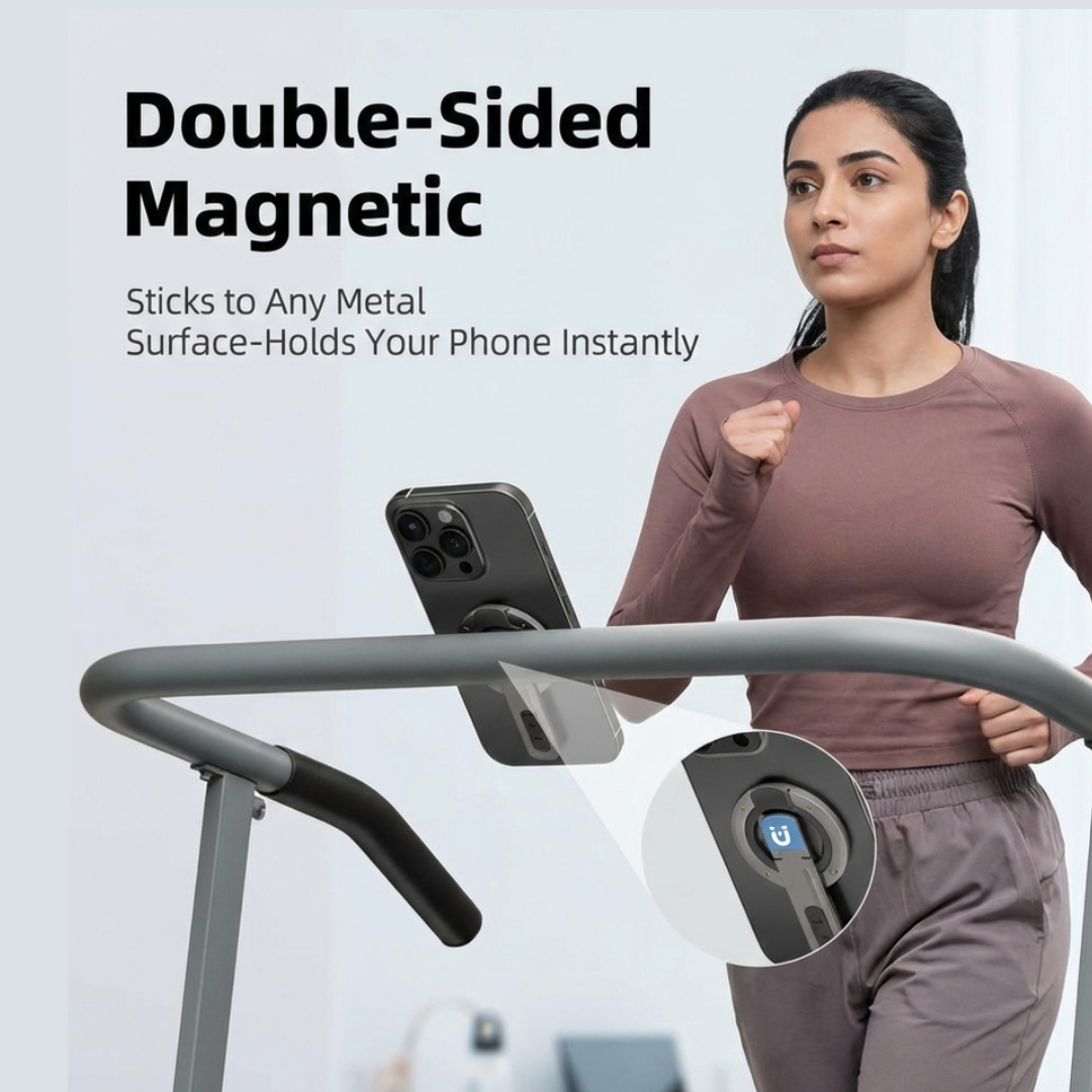 360° Rotating Magnetic Phone Holder – Double-Sided MagSafe Stand