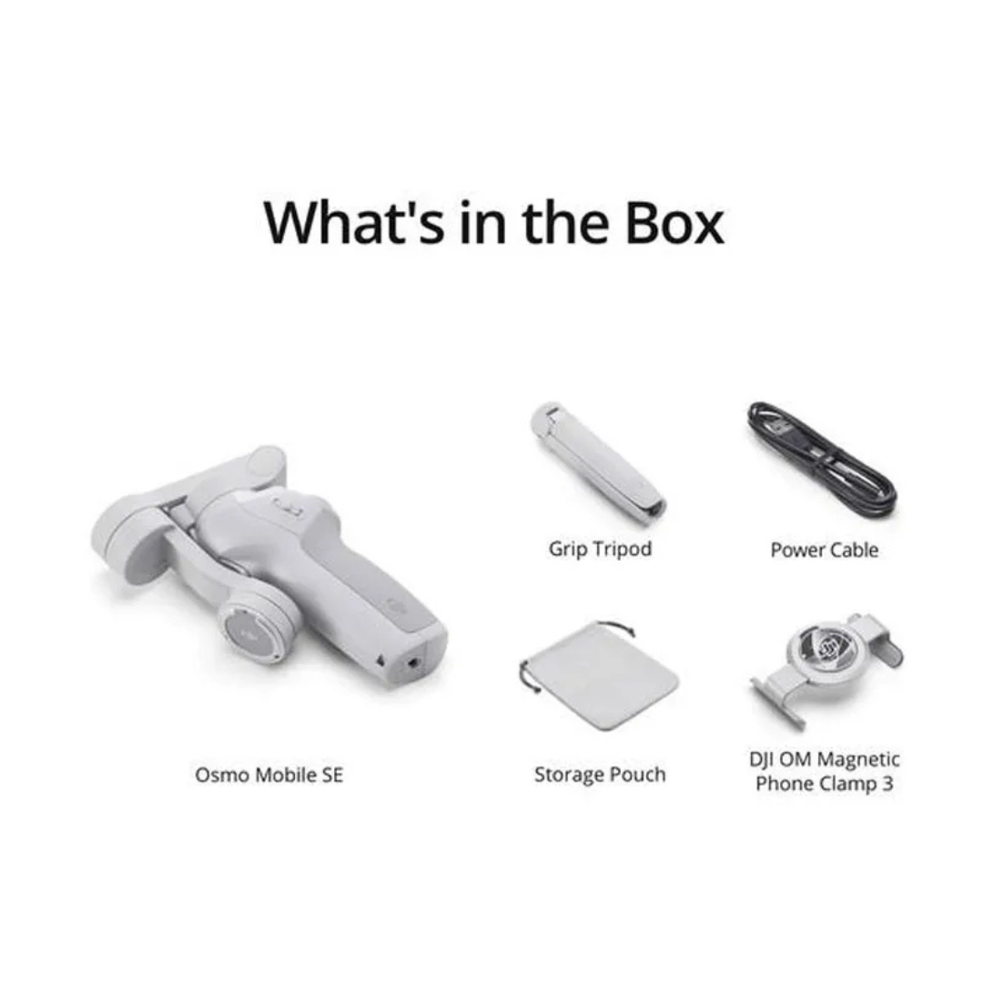 DJI Osmo Mobile SE – Smart Stabilizer for Smooth Mobile Videos