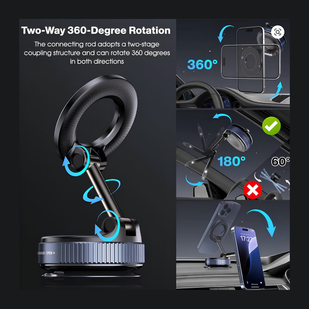 360° Vacuum Suction Magnetic Phone Bracket