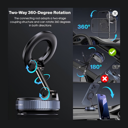 360° Vacuum Suction Magnetic Phone Bracket