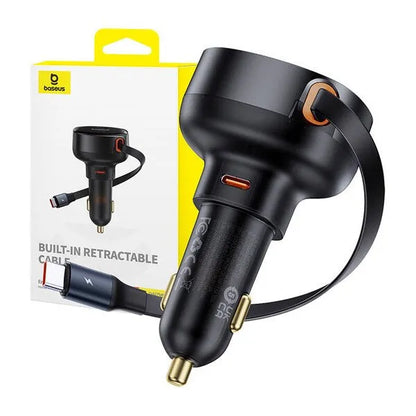 Baseus Enjoyment Pro Retractable USB-C Car Charger 60W