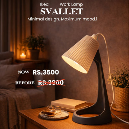 IKEA SVALLET Work Lamp – Dark Grey/White