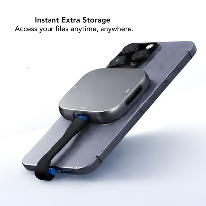 Magnetic SD Card Reader for iPhone & Smartphones (10Gbps)