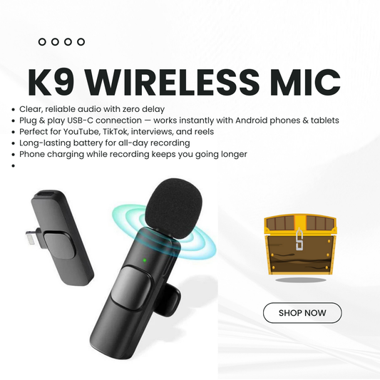 Wireless Mic for Mobile – K9 USB-C Lavalier Mic