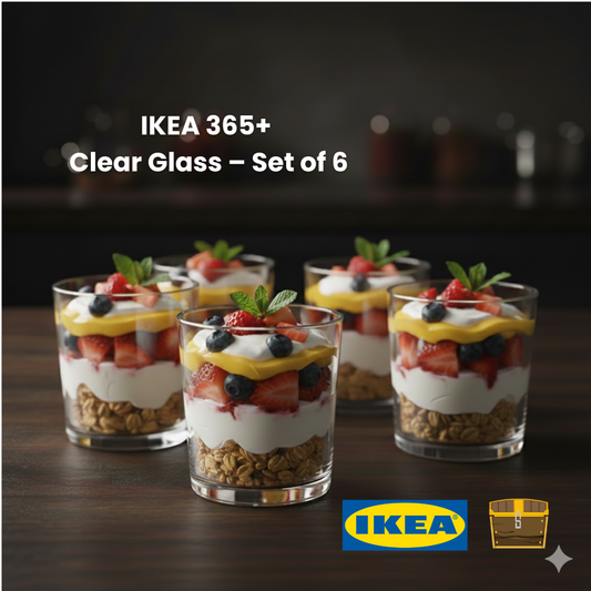 IKEA 365+ Clear Glass – Set of 6