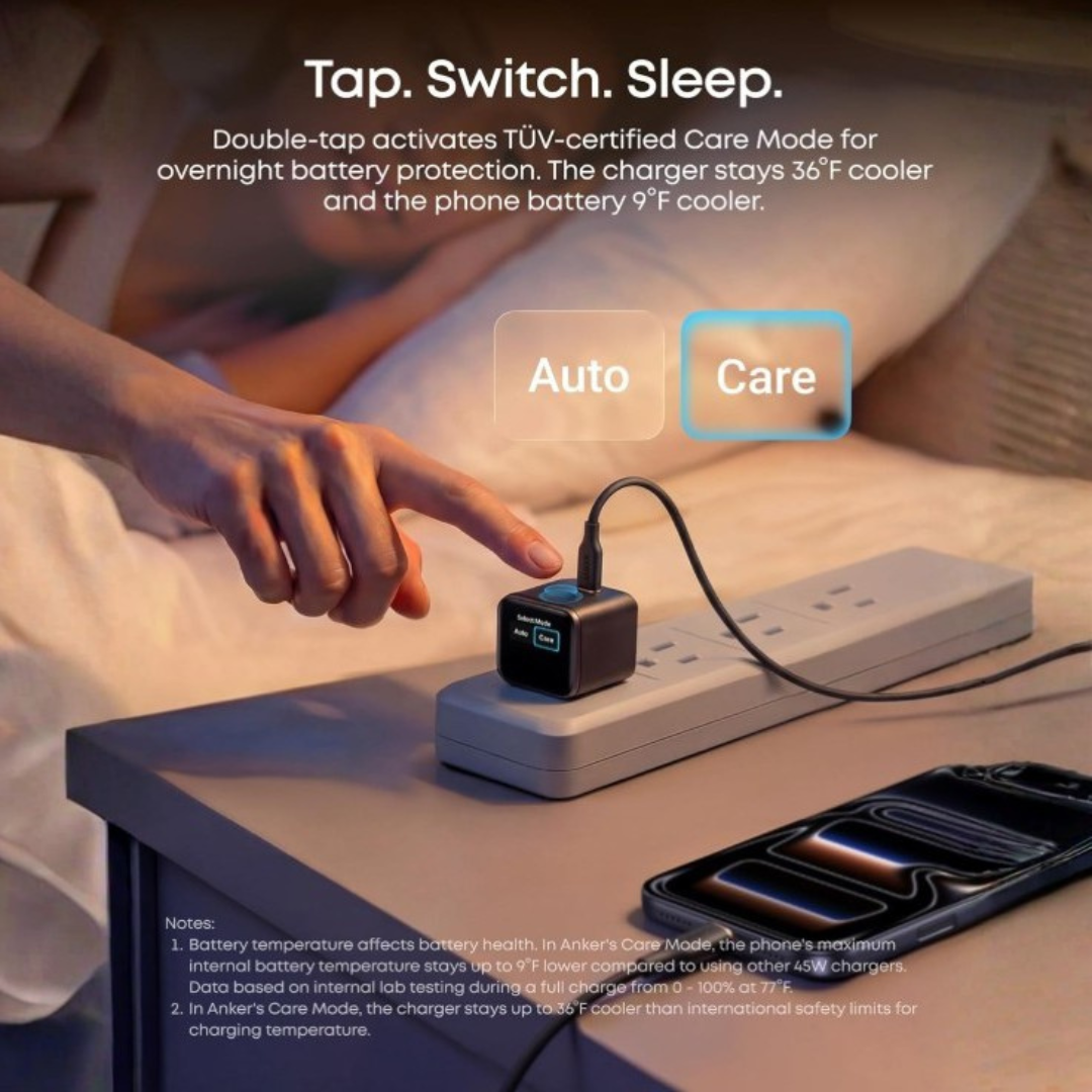 Anker Nano 45W Smart Display USB-C GaN Fast Charger (A121D)