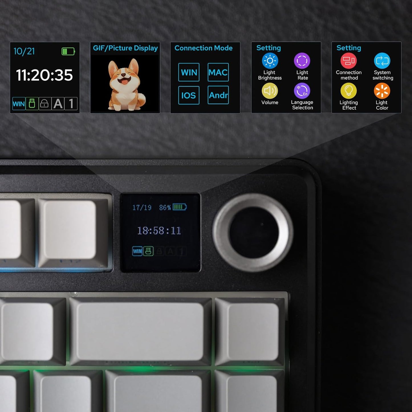 EPOMAKER Aula F75 Max Wireless Mechanical Keyboard RGB