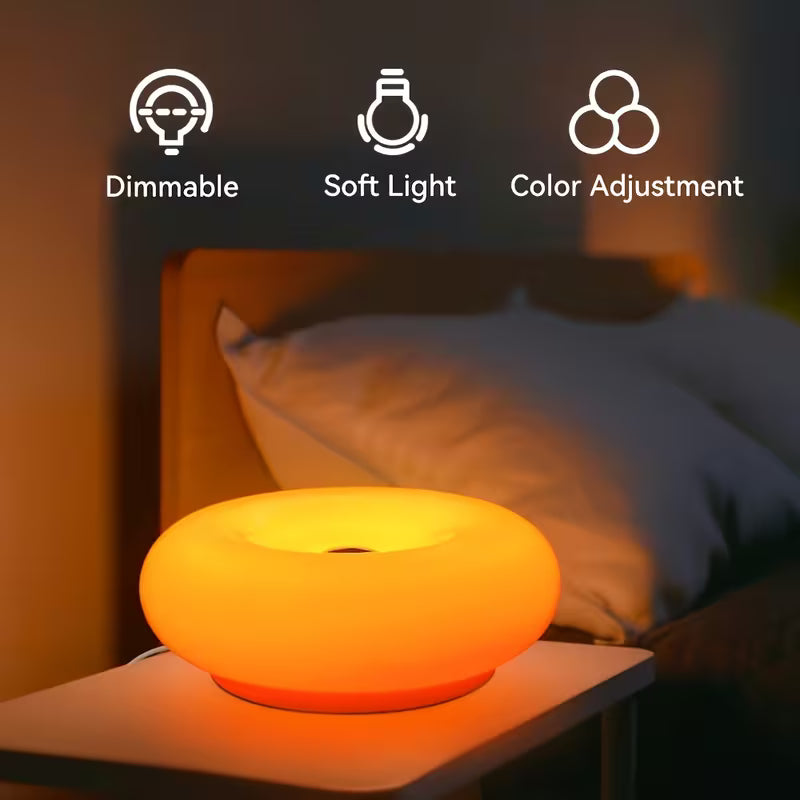 Donut Lamp XL - Wired - The new big one.  Touch Light for Desk & Wall