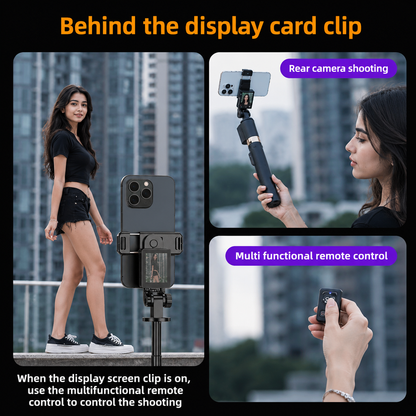 CL07 Selfie Stick & Tripod with Live Display Screen