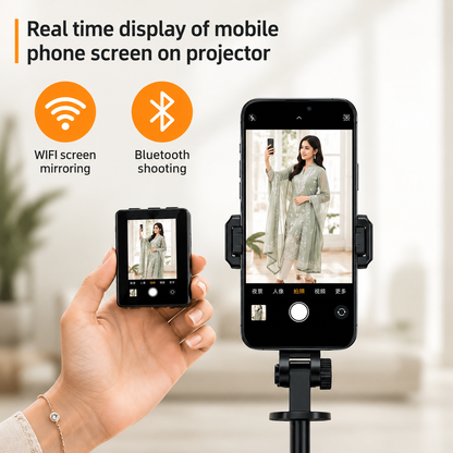 CL07 Selfie Stick & Tripod with Live Display Screen