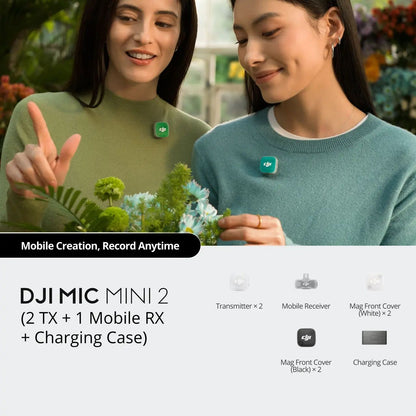 DJI Mic Mini 2 – Ultra-Light Wireless Microphone System with Charging Case