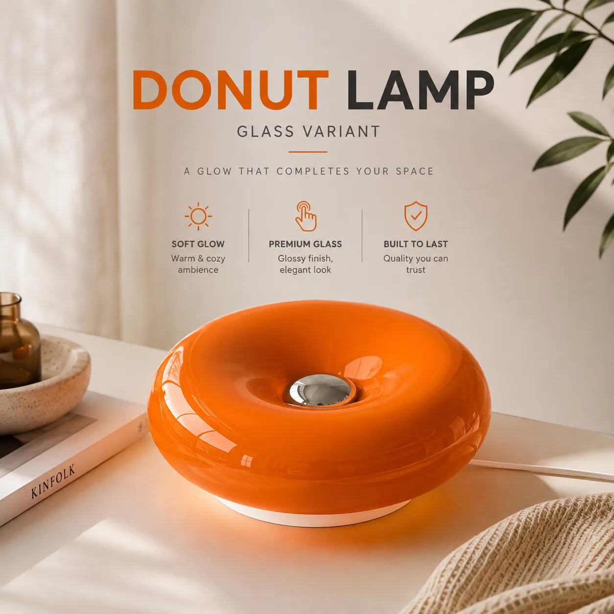 The Viral Donut Lamp — 3 Sizes, 3 Light Modes, Touch Control