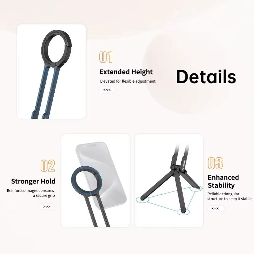 The 777 Magnetic Metal Phone Tripod | Portable Phone Holder